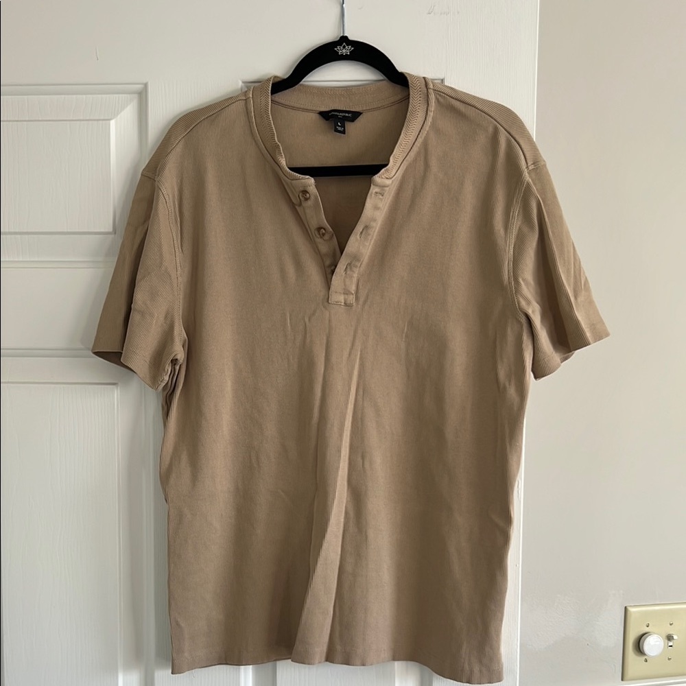 Banana Republic Tan Casual Button Down Shirt